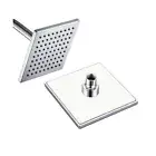 6 Solid Square Stainless Steel Rainhead Showerhead High Pressure Adjustable 1Pc