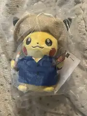 NEW Pokémon Center × Van Gogh Museum Pikachu Plush 7 ¾ In. Nintendo Pokemon doll