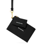 Balenciaga Cash Pouch with Card Holder in Black/White