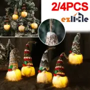 1/2/4x Luminous Christmas Decor Hanging Faceless Doll Christmas Tree Pendant