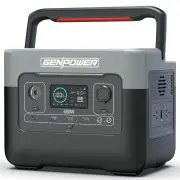 GENPOWER 600W Portable Lithium Power Station 576Wh LiFePo4, Multiple Voltage Output, 15W Wireless Charger, Ideal for Camping, Home Backup and Power To