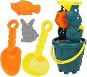 Oshhni Kids Beach Toys Sand Digging Tools Age 3-10 Outdoor Boys Girls Portable Travel Children Lightweight Pretend Play Sandbox Toy