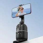 Auto Face Tracking Phone Holder 360 Degree Rotatable Non Slip Desktop Phone Stabilizer Stand for Vlogging Live Streaming