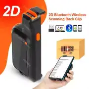 Wireless Barcode Scanner Mini Bluetooth Back Clip 2D Phone Barcode Reader