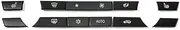 Button Trim Cover for BMW 5/6/7-Series F10 F06 F12 F01 F02 520 530, Dashboard Air Conditioning Ac Buttons Audio Knob Switch Caps