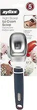 Zyliss Ice Cream Scoop for Hard Ice Cream, Sorbet, Gelato, and Frozen Yogurt | Sturdy Metal Blade | Non-Slip Ergonomic Handle | BPA-Free | Dishwasher Safe | 4 x 9.5 x 27.5 cm | White and Charcoal