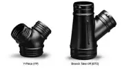 FANTECH 150mm 3 way duct piece YP-150-150-150