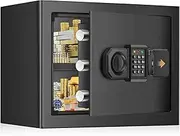 Small Safe for Home Use, Home Safes with Spare Keys and Alarm System, Anti-Theft Safe Box for Home Business Office