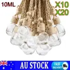 10/20pcs Car Air Freshener Diffuser Empty Glass Bottle Hanging Perfume Ornaments