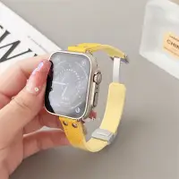 在飛比找蝦皮購物優惠-針織尼龍磁吸錶帶 適用 apple watch 蘋果錶帶 i