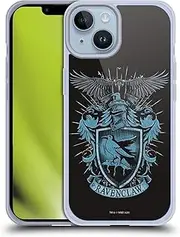 Head Case Designs Officially Licensed Harry Potter Ravenclaw Deathly Hallows XIV Soft Gel Case Compatible with Apple iPhone 14 and Compatible with MagSafe Accessories