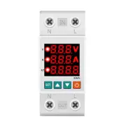 Adjustable Over Under Voltage Surge Protector Over Current Limit 220V 40A 63A