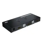KVM Switcher with 4K60Hz 2 in 1 Out for 2 Computers and 1 Screen Easy Source