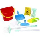 Boley: Cleaning Set - 8pc Toy Accessories, Broom-Dustpan-Mop-Vacuum-Bucket-Sq...