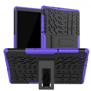 Cool Tyre Pattern PC + TPU Tablet Back Case with Kickstand for Lenovo Tab M10 Plus TB-X606F/Tab K10