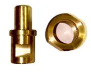 Quick Disconnect (collar and plug) Brass for Large Antenna