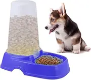 ERINGOGO Automatic Pet Feeder for Dogs and Cats Dark Blue Automatic Pet Food Dispenser Easy to Clean Removable Chassis for Stays Away from Home Convenient for Busy Pet
