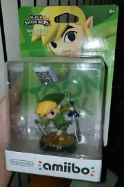 RARE Toon Link Amiibo Nintendo Super Smash Bros Series Figure New First Print
