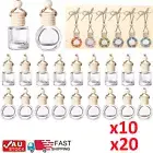 Bulk Car Hanging Air Freshener Diffuser Empty Perfume Mini Glass Bottle Ornament