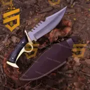 Walking Dead Knife Replica Bowie Daryl Finger Brass Guard Knife With Sheath
