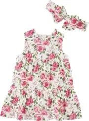 Mud Pie E2 Girl Fresh Picked Floral Cotton Gauze Dress 15000133 - Choose Size