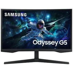 【SAMSUNG 三星】G5 S27CG552EC 27型 VA 2K 16:9 165Hz Odyssey曲面電競螢幕(1000R / HDR 10 / 1Ms)