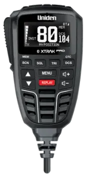 Uniden XTRAK 80 PRO Smart UHF Radio with Large OLED Display and Location Sharing