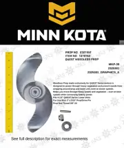 MINN KOTA PROPELLER MKP-39 2321162 1378162, 1865039 4 1/2" QUEST MODELS WEEDLESS