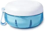 Denture cup, Definitely No-Leak Denture Bath Box for Traveling Perfectly, Denture Cup with Strainer & Mirror(White)