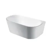 QLD ELIVIA Matte White Fibreglass/Acrylic 1400 1500 1700 Back to Wall Bath Tub