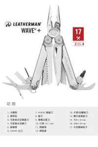 在飛比找露天拍賣優惠-Leatherman Wave Plus 工具鉗-銀色(尼龍