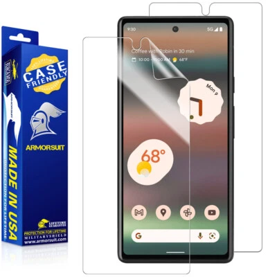 [2 Pack] ArmorSuit MilitaryShield Google Pixel 6a 5G Screen Protector Film USA