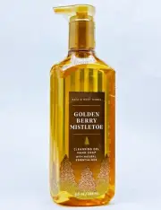 1 Bath & Body Works GOLDEN BERRY MISTLETOE Cleansing Gel Hand Soap 8.0 oz