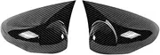 OSEAY M Style Side Mirror Covers Caps Fit For Ford Fiesta MK7 2009-2018 Rear View Mirror Case Cover Cover Accessories Add On(Carbon Look)