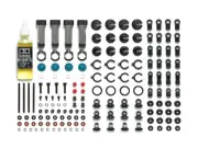 Tamiya 54991 CC-02 Aluminum Dampers (4 Pcs.), (CC02/G500/Unimog/Defender), NIP