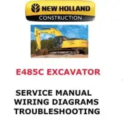 NEW HOLLAND E485C CRAWLER EXCAVATOR MANUAL REPAIR SHOP SERVICE PDF