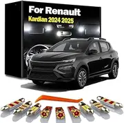 10Pcs Car Map Dome Bulbs Interior LED Light Kit, For Renault Kardian 2024 2025 Signal Lamp Accessories