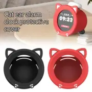 Cute Cat Ear Alarm Clock Protective Cover, Silicone,Comprehensive Protecti J7T5