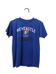 NRL Cotton Tee Shirt - Newcastle Knights - Youth - Kids - Blue