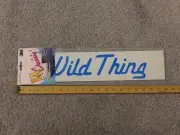 Deadstock Large Vinyl Decals 80s 90s Auto Retro Graphics WILD THING Blue 3M