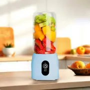 Mini Juicer Blue 2PC Portable USB Rechargeable Handheld Juice Extractor Fruit Mixer