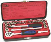SP Tools SP20102 - 23 Piece 1/4" Socket Set 6-Point Metric / SAE