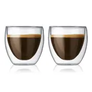 Maxwell & Williams Blend Double Wall Espresso Cups 80ml Set of 2