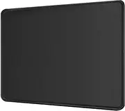 Thick Mouse Pad Mousepad Gaming Desk Mat Table Protector for PC Video Game Enthusiasts, Graphic Designers, Animators, Essential Office Accessories for Wired or Wireless Mouses, Computer - Black