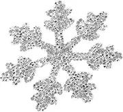 VILLFUL Glitter Rhinestone Snowflake Applique Patch Iron Decorative Patch for Clothing Hats Costumes DIY Projects for Repairing and Embellishing Fashion Items