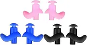 BESPORTBLE Dult Swimming Ear Plugs 3 Pair Set Waterproof Silicone Comfort Fit for Pool Beach Spa Activities