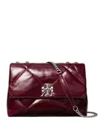 Tory Burch Kira Leather Diamond Quilted Shoulder Bag