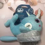 Wet Brush Plush Kids Detangler Narwhal Unicorn with Soft IntelliFlex Bristle