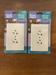 New ~ Lot of 2 ~ First Alert Outlet Cover Model CSOC1R