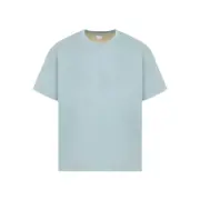 [Bottega Veneta] Bottega Veneta-Steel Blue Soap Stone Cotton T-Shirt-Uomo L STAND